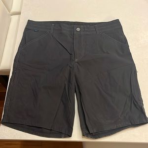 Kuhl Renegade shorts, 38 inch waist and 10 inch inseam.  Color is charcoal